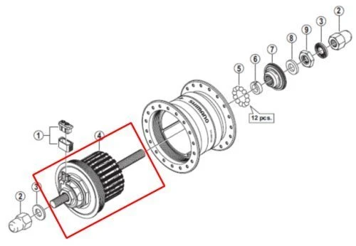 Shimano Dynamoeinheit DH-3N31 Nut Silber Y-28V98020 1 Shimano Dynamoeinheit DH-3N31 Nut Silber Y-28V98020