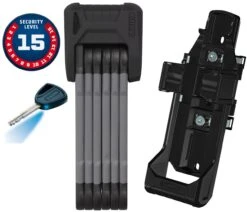 ABUS Bordo Granit X-Plus 6505/85 Black Plus-Serie Mit SH-Halter