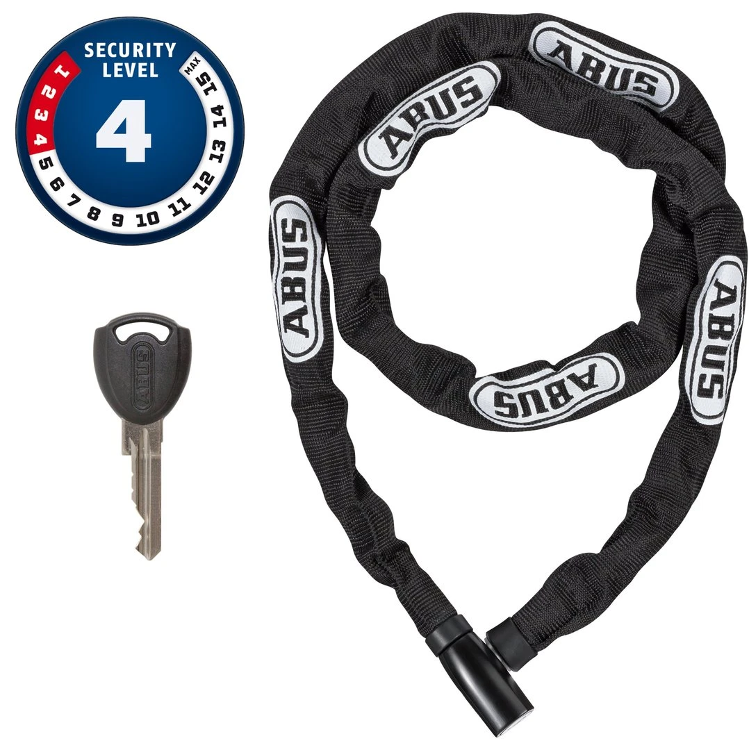 ABUS Steel-O-Chain 4804K/75 Black Mit Schlüssel 1 ABUS Steel-O-Chain 4804K/75 Black Mit Schlüssel