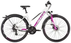 Bulls Cross Bike Street 2021 8 Bulls Cross Bike Street 2021 -Default Template 1 Bulls Crossbike Street Disc 2021 Damen Trapez metallic off white weiss pink purple 501 68244 68348 68354