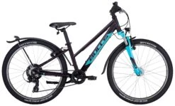 Bulls Tokee Street-24 2022 7-Gang Kettenschaltung -Default Template 1 Bulls Tokee Street 24 Zoll 7 Gang Kettenschaltung Maedchen Trapez dark purple matt dunkel lila violett hellblau 633 18232