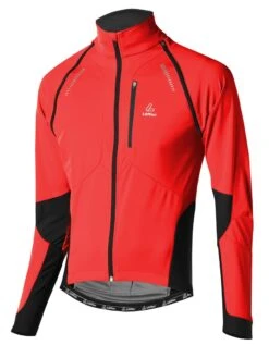 Loeffler Löffler San Remo Windstopper Softshell Light Zip-Off 15922 -Default Template 1 Loeffer Herren Bike Zip off Jacke San Remo Windstopper Soft Shell Light rot schwarz 15922 599