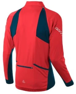 Loeffler Löffler San Remo-2 Windstopper Softshell Light Zip-Off 24573 -Default Template 1 Loeffler Herren BIKE ZIP OFF JACKET SAN REMO 2 Windstopper light red deep water 24573 554 2022 2023a