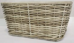 Pegasus Tourina Vorderrad-Korb Geflochten-breit Grau