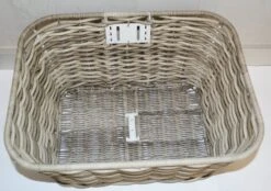 Pegasus Tourina Vorderrad-Korb Geflochten-breit Grau -Default Template 1 Pegasus Korb Tourina 2017 grau 050 21408 oben