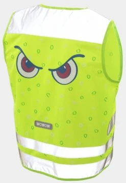 WOWOW Reflexweste "Nutty Jacket" Für Kinder -Default Template 1 Sicherheitsweste Nutty fuer Kinder reflektierend neongruen a