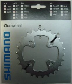 Shimano Deore 2000 4-Arm 26 Zähne T-Type IG Silber Y-1DS26000 Ausverkauft - Ersatz:Y-1LD26000