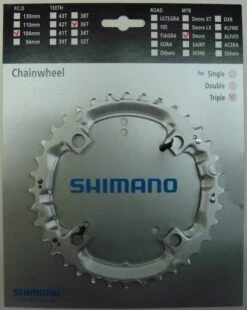 Shimano Deore 2000 4-Arm 36 Zähne T-Type IG Silber Stahl (längere Lebensdauer) Y-1DS98200