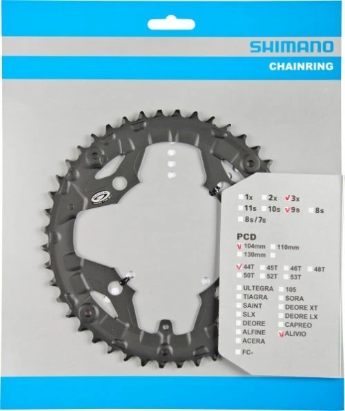 Shimano Alivio Ab 2011 44 Zähne S-Type Für Schutzring Schwarz Y-1M098080 1 Shimano Alivio Ab 2011 44 Zähne S-Type Für Schutzring Schwarz Y-1M098080
