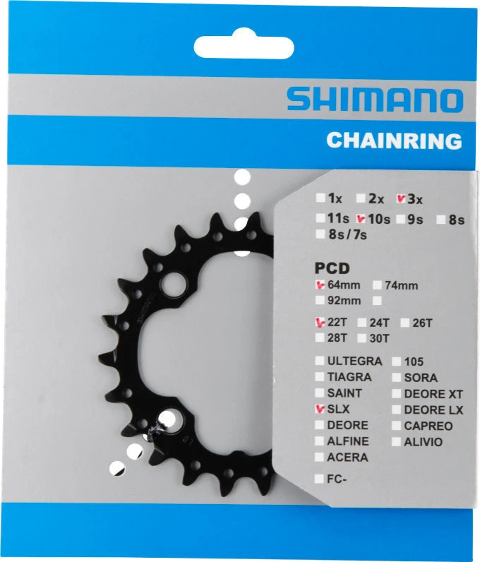 Shimano SLX Ab 2014 4-Arm 10-fach 22 Zähne AN-Type Stahl Schwarz Y-1NW22000 1 Shimano SLX Ab 2014 4-Arm 10-fach 22 Zähne AN-Type Stahl Schwarz Y-1NW22000